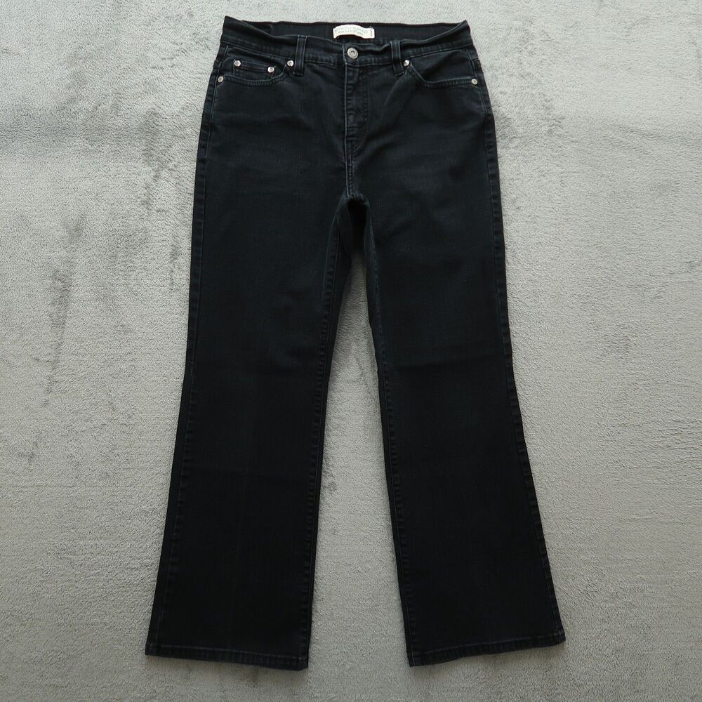 Levi's 512 Jeans Women's Fits 28x27 (No Tag) Black Mid-Rise Slimming Bootcut